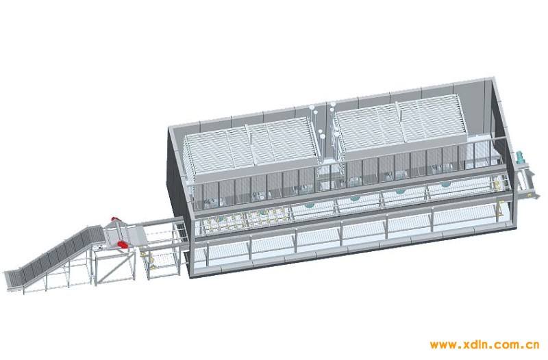 流態(tài)化速凍機立體